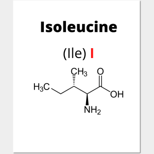 Amino acid Isoleucine Posters and Art